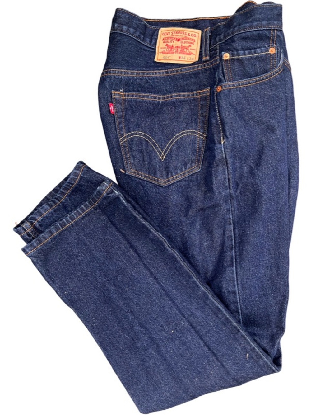 Levi's  505  Indigo Straight Leg Jeans size 34x34 mens